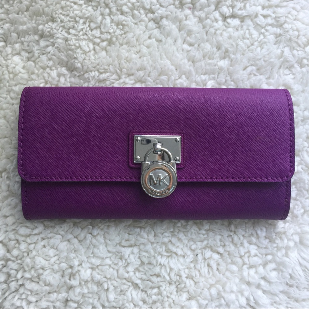 Michael Kors Wallet - Plum, Like New!